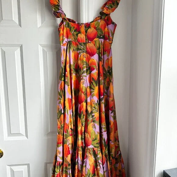 floral maxi dress blue Must Be Love Floral Maxi Dress - Blue and White